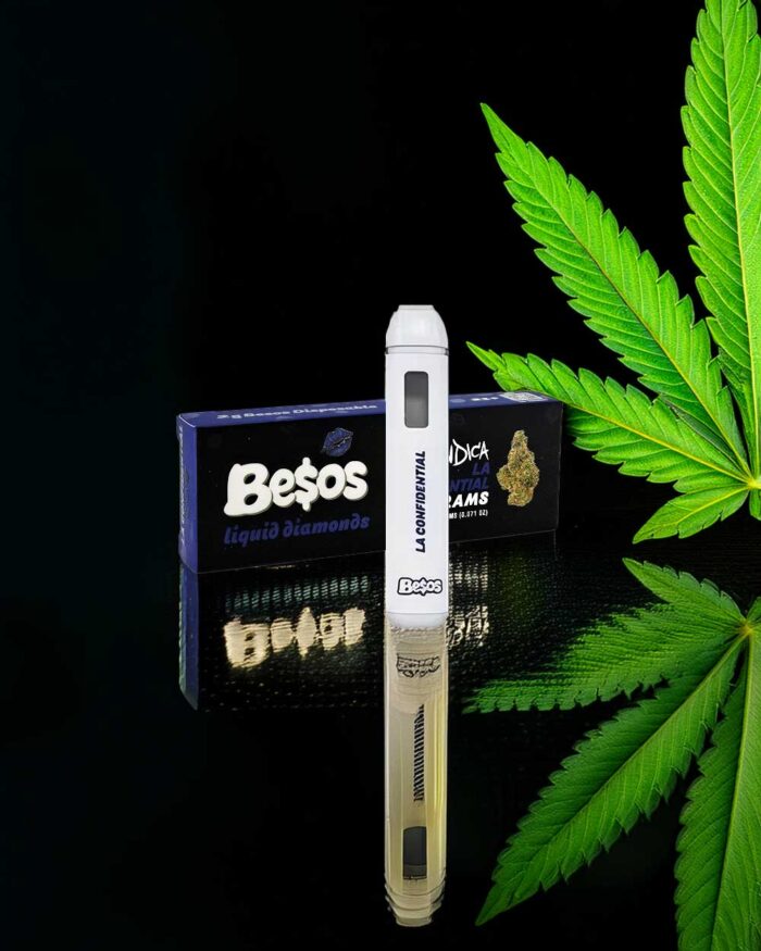 La Confidential Besos Cart - 2G Indica Besos Disposable Vape