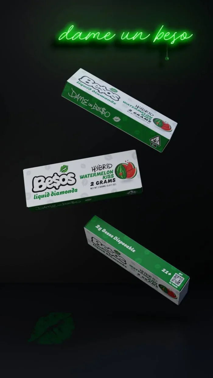 Watermelon Kiss Besos Cart - 2G Hybrid Besos Disposable Vape