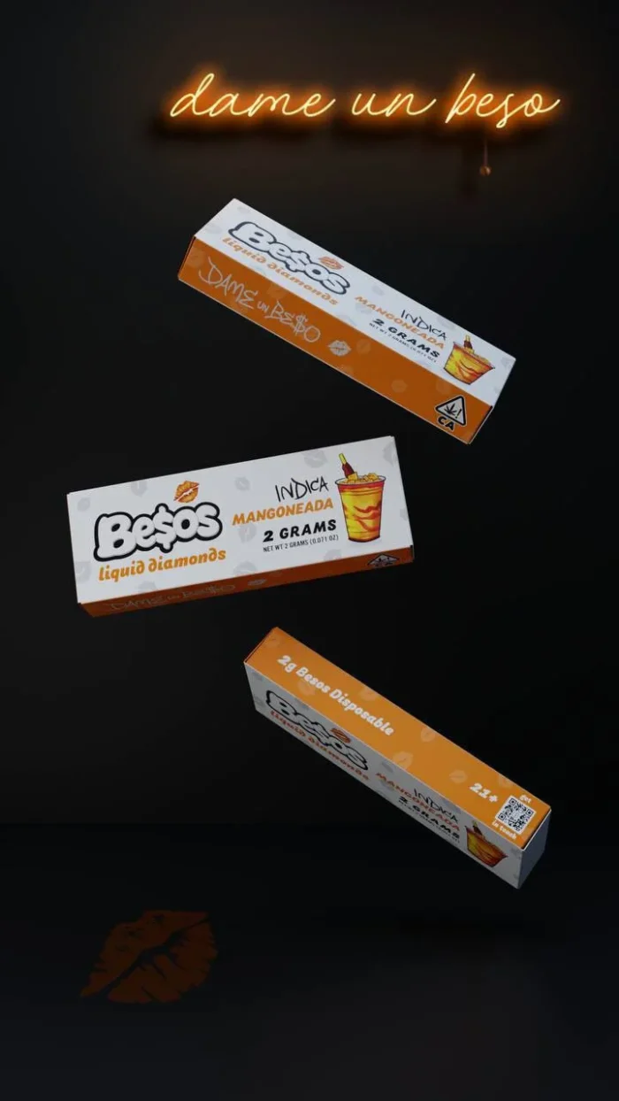 Mangoneada Besos Cart - 2G Indica Besos Disposable Vape